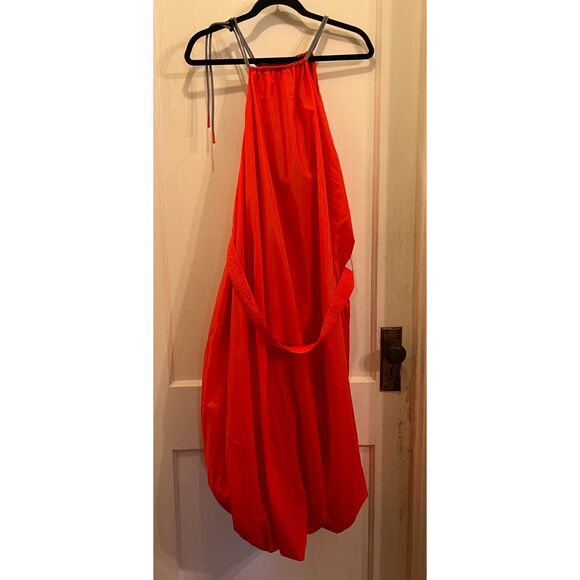 Adolfo Dominguez Orange 2022 Fall Parachute Midi Dress Women's Size 4 - Picture 2 of 15